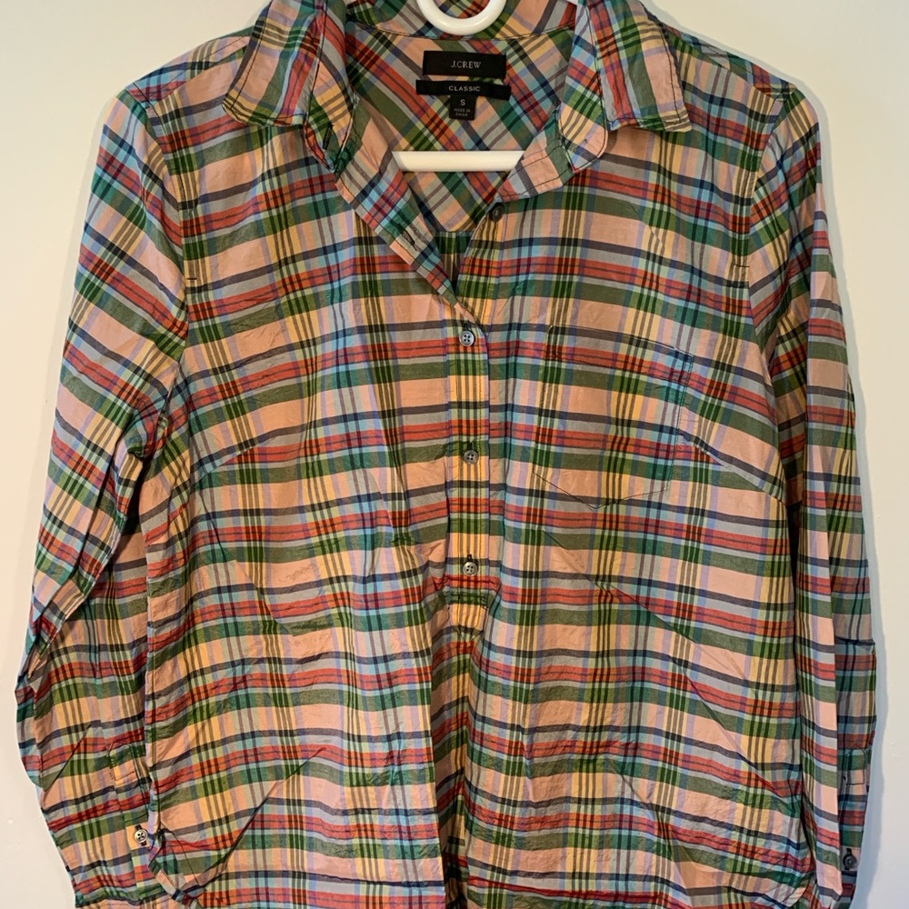 J.Crew Classic Plaid Popover Shirt